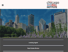 Tablet Screenshot of chicagorealestateinstitute.com